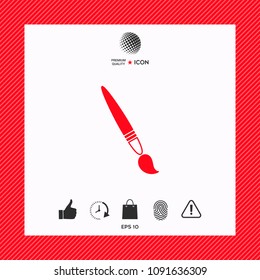 Brush symbol icon