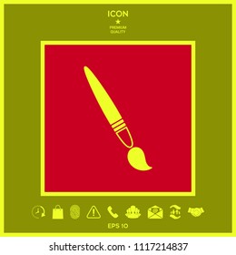 Brush symbol icon