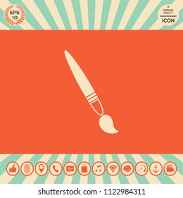 Brush symbol icon