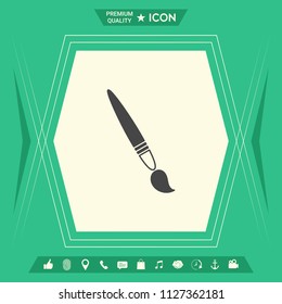 Brush symbol icon