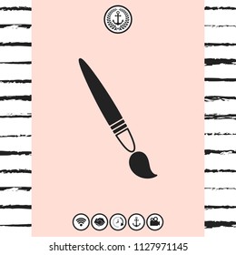 Brush symbol icon