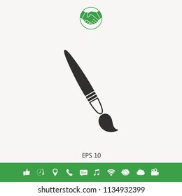 Brush symbol icon