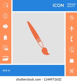 Brush symbol icon