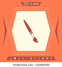 Brush symbol icon