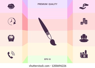 Brush symbol icon