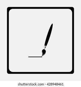 Brush symbol icon.