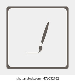 Brush symbol icon.