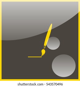 Brush symbol icon.