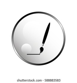 Brush symbol icon.