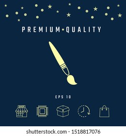 Brush symbol icon. Graphic elements for your design