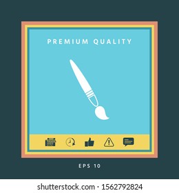 Brush symbol icon. Graphic elements for your design