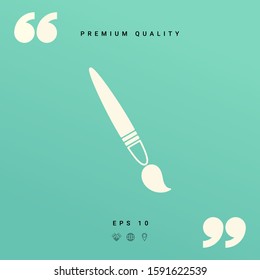 Brush symbol icon. Graphic elements for your design