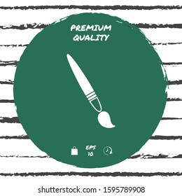 Brush symbol icon. Graphic elements for your design