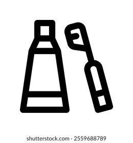 Brush Teeth icon. vector line icon for your website, mobile, presentation, and logo design.