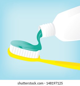 brush teeth with toothpaste peppermint