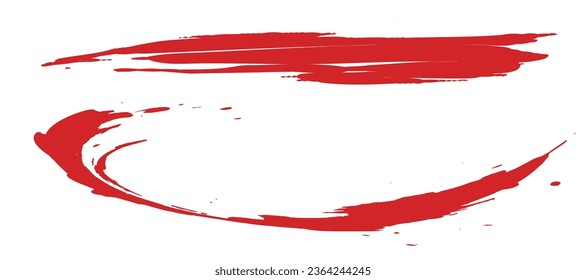 Brush texture. Handwritten brush lines.