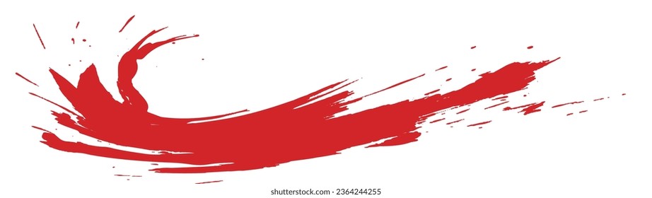 Brush texture. Handwritten brush lines.