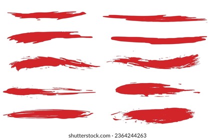 Brush texture. Handwritten brush lines.