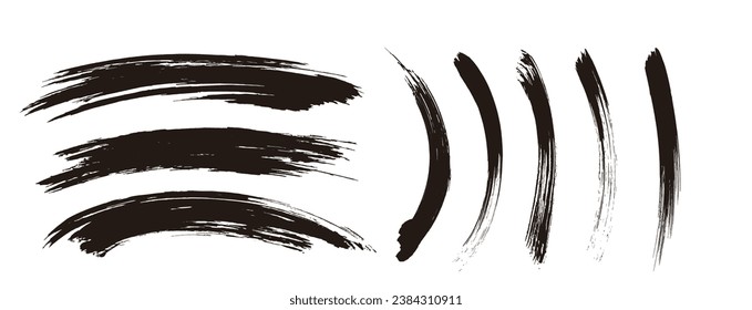 Brush texture, ink, brush pattern, wave pattern brush stroke material. brush stroke