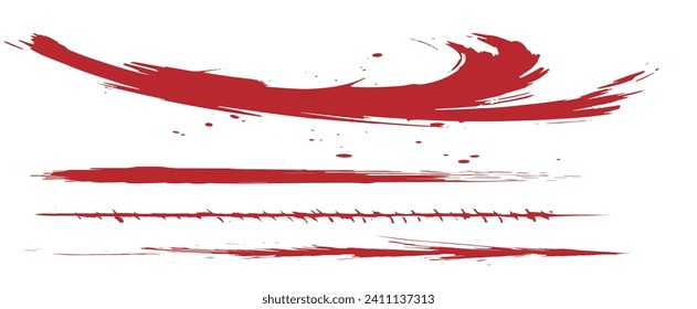Brush texture, ink, brush pattern, wave pattern brush stroke material. brush stroke
