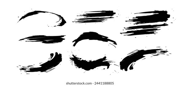 Brush texture, ink, brush pattern, wave pattern brush stroke material. brush stroke