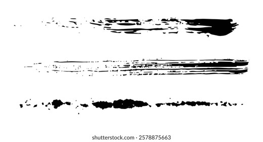 Brush texture  ink  brush pattern  wave pattern brush stroke material. brush stroke. vector ilustration