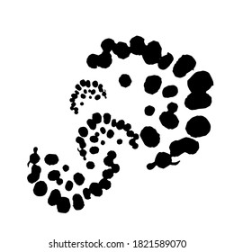 brush texture a lot. white background
