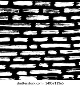 Brush texture pattern. Grunge vector.