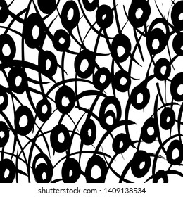 Brush texture pattern. Grunge vector.