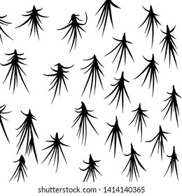 Brush texture pattern. Grunge vector.