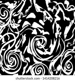 Brush texture pattern. Grunge vector.