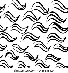 Brush texture pattern. Grunge vector.
