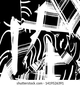 Brush texture pattern. Grunge vector.