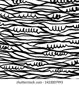 Brush texture pattern. Grunge vector.