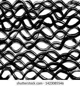 Brush texture pattern. Grunge vector.