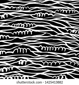 Brush texture pattern. Grunge vector.