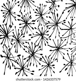 Brush texture pattern. Grunge vector.