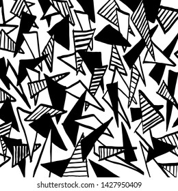 Brush texture pattern. Grunge vector.