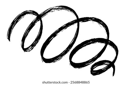 Brush texture stroke,  ink, brush, wave brush stroke, pen, coal, curly
