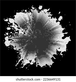 Brush themed abstract vector  illustration design, suitable for use on canvas print media such as wall hangings etc