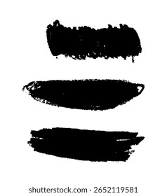 Pinsel dicke Linie von Stroke Bundles. Vektorpinsel-Set.