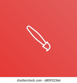 brush thin line icon