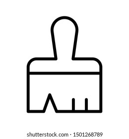 brush thin line vector icon