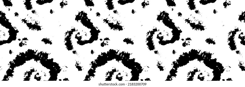 Brush Tie Dye. Black Sketch Round. Vector Ink Print. Black Doodle Brush. Doodle Dirty Vector. Black Seamless Stain. Grain Stripe Tye Dye. Dirty Stain Ornament. Seamless Grunge Pattern. Sketch Dark Ink