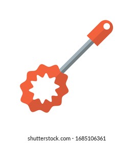 brush toilet flat style icon vector illustration design