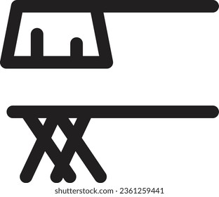 Icono de esquema de limpieza de herramienta de pincel