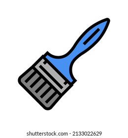 brush tool color icon vector. brush tool sign. isolated symbol illustration