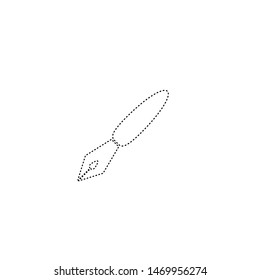 Brush tool icon. Art design symbol