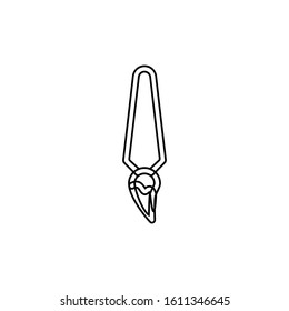 Brush tool icon. Graphic design symbol. Logo design element