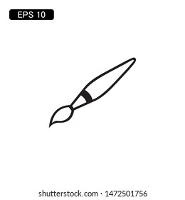 brush tool icon vector illustration logo template